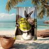 Ultra-Soft Beach Towel with Shrek Theme,Ideal for Pool - Camping, Diving - Perfect Travel Essential, Vibrant Beach Towel.