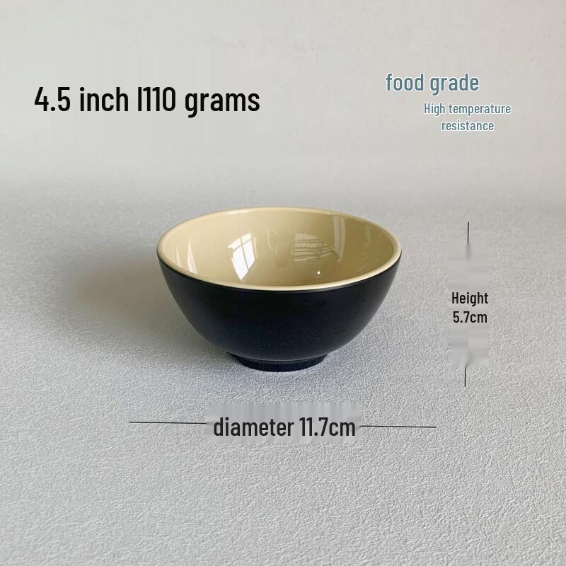 777 Two-Tone Melamine Rice Soup Bowl