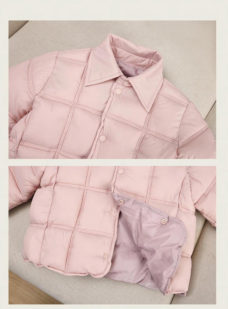 Unisex Children's Cotton Padded Jacket - Lightweight, Warm, Versatile School Uniform Outerwear for Autumn/Winter.