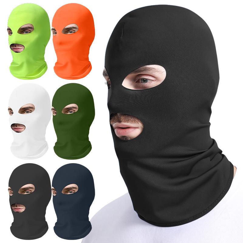 Breathable Summer Three-Hole Sunscreen Mask for Outdoor Cycling and Sun Protection