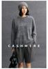 Cashmere Women's Round Neck Brushed Knit Sweater - 2025 Autumn/Winter Collection.