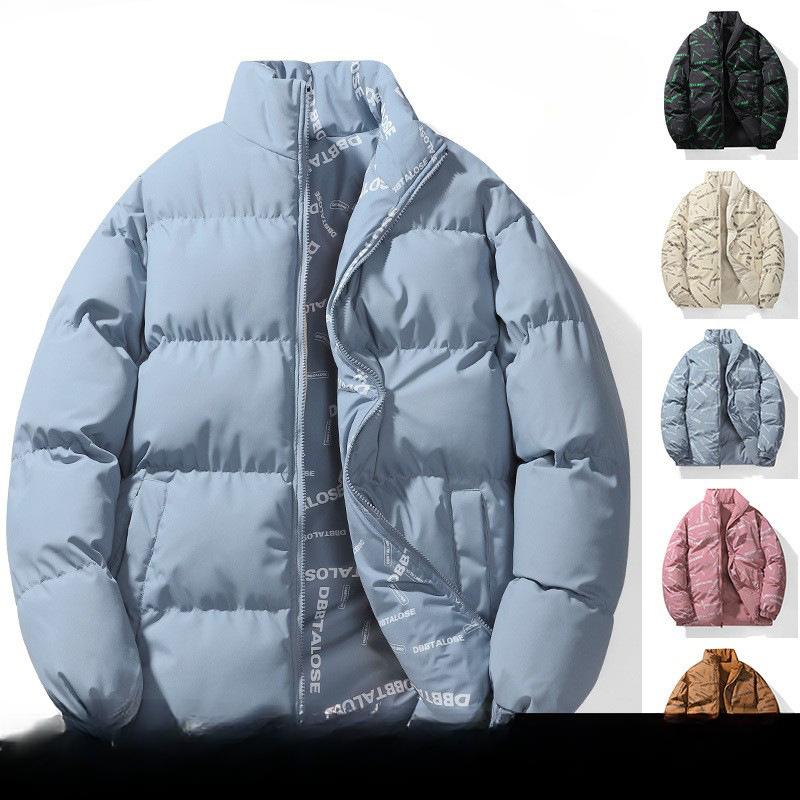 Men's Autumn and Winter Double-sided Bread Clothes, Winter Thickened Warm Couple Cotton-padded Jacket Men's Clothing