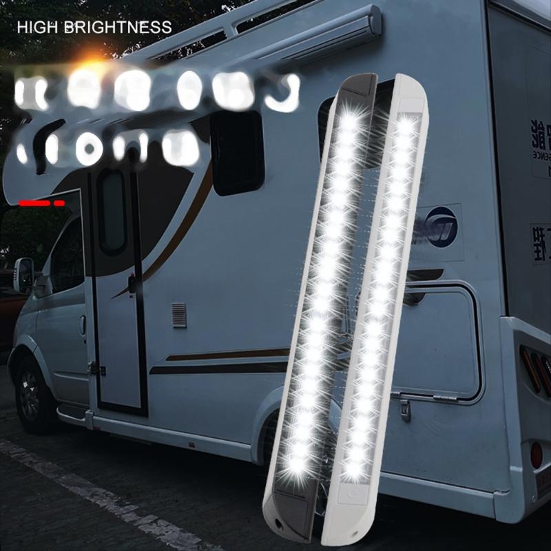 Motorhome Ceiling Light RV Yacht 12-28V LED Awning Lamp Sunshade Panel Light Bar Boat Trailer LED Spotlights