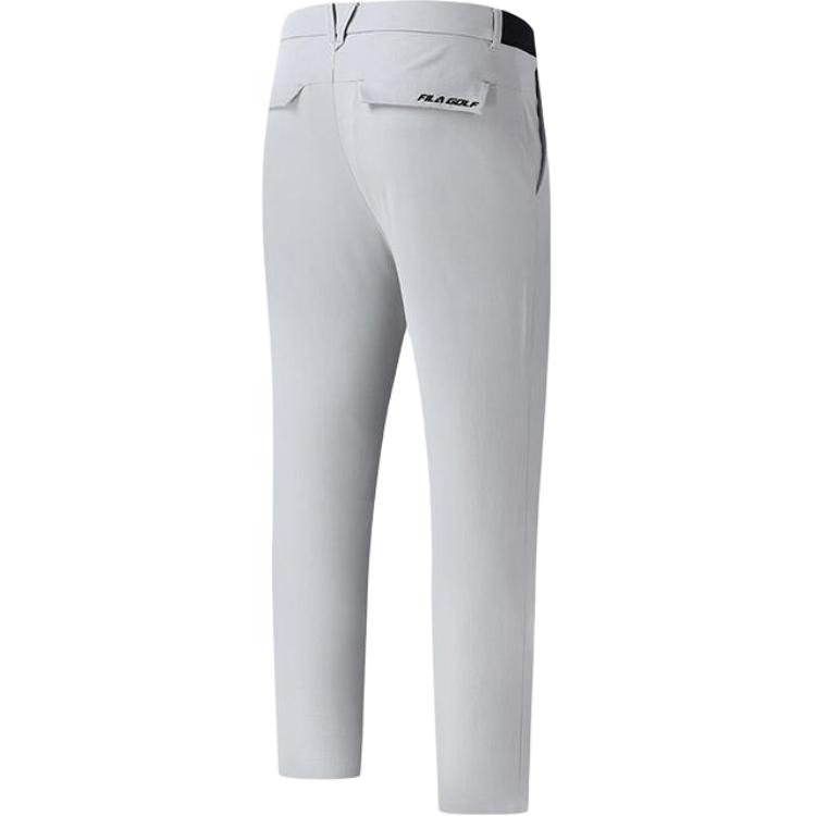 FILA Golf Series Solid Color Mid-Rise Straight Leg Casual Pants Men bottoms Slate-Gray A11M315816F-GY