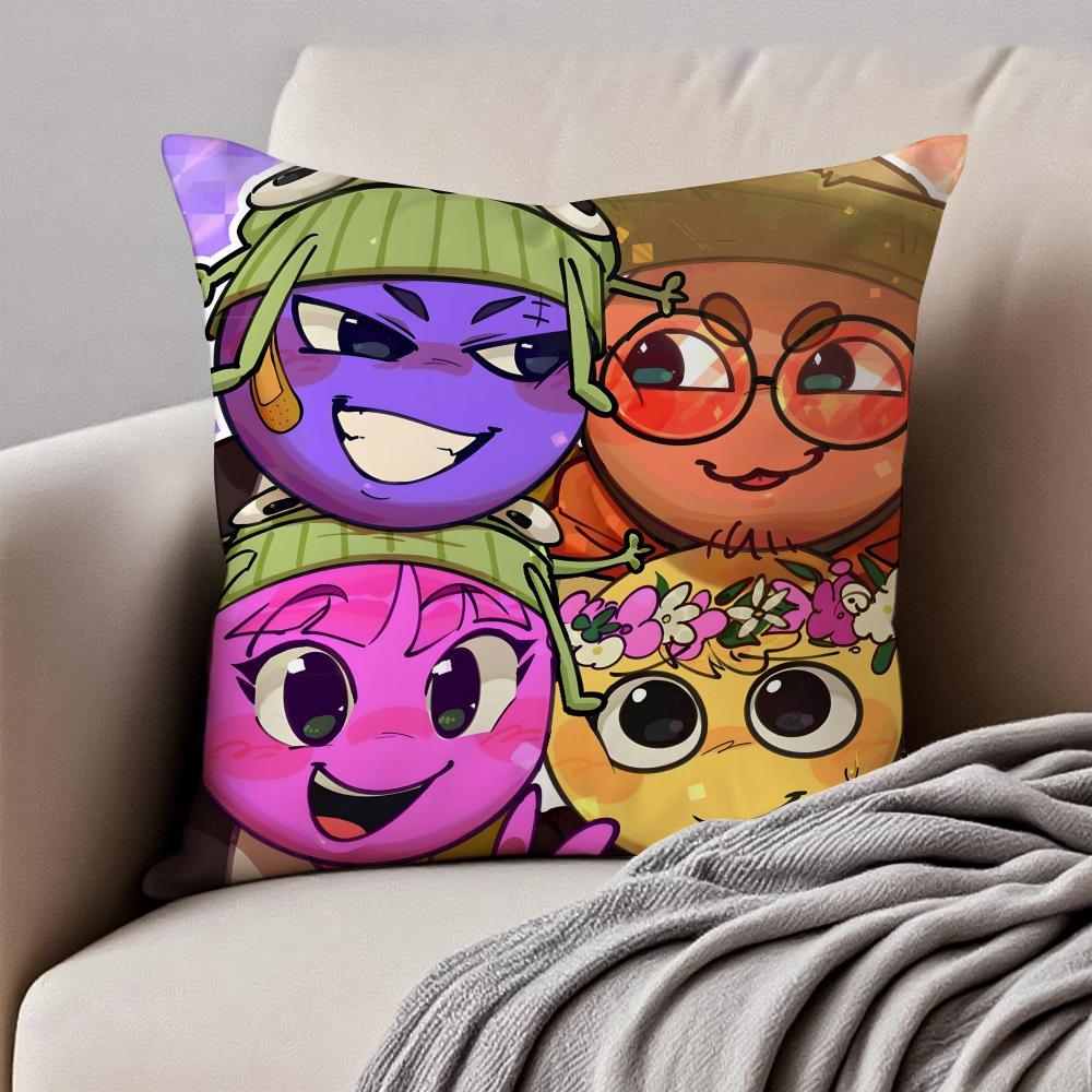 Inspiring Game PPeak Cushion Cover Pillowcase Antidustmite Invisible Zipper Short Plush Sofa Cushion