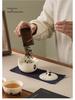 Ru Ware Panda Travel Tea Set: Portable Outdoor Kung Fu Set with One Pot and Three Cups