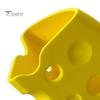 Novelty Gifts for Coworkers Cheese Shape Storage Box, Cute Yellow Plastic Organizer, 3D Printing Decorative Key Holder Entryway Creative Ornament Home