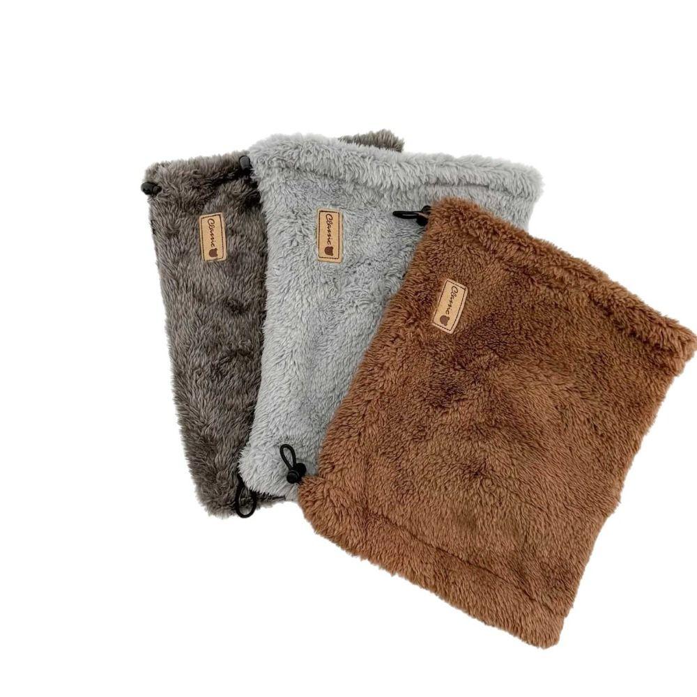 Noise-proof Dog Calming Earmuffs Warm Puppy Scarf Soft Pet Neck Gaiter  for Small Medium Large Dogs