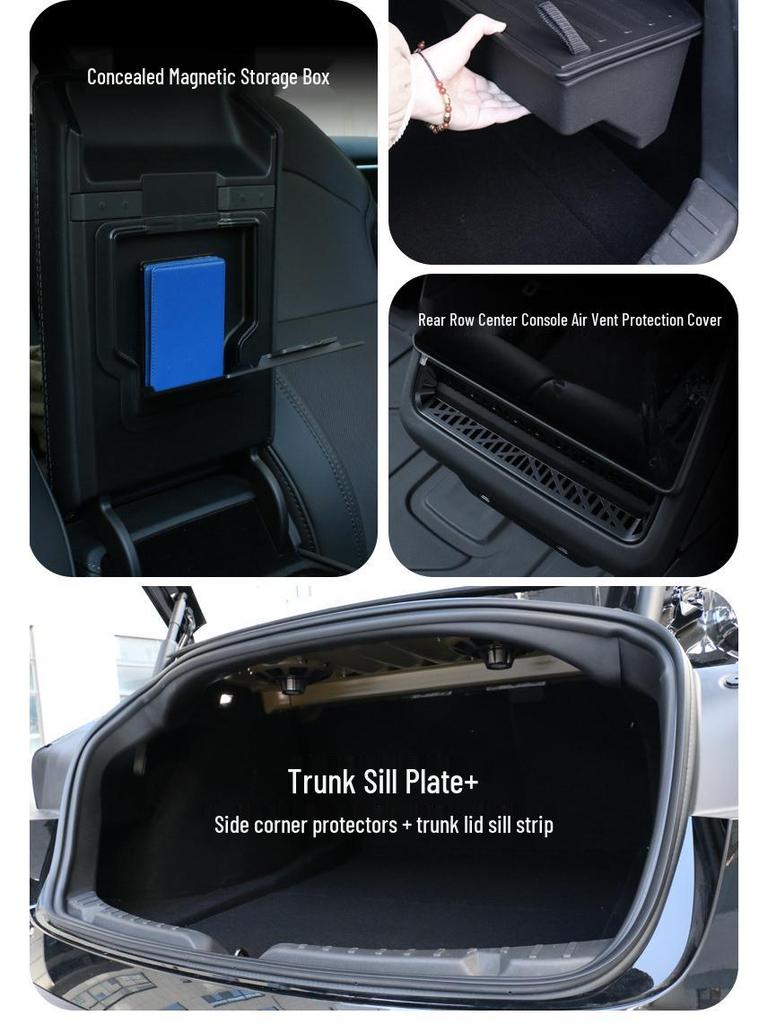 Tesla Model 3 Refresh Insect Net and Protective Cover with Car Mats and Storage Box Accessories