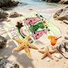 Custom Name Personalized Alpha Kappa Alpha Print Beach Towel, for Trip Camping Beach Party Home Decor, Birthday Gift for Family & Friends