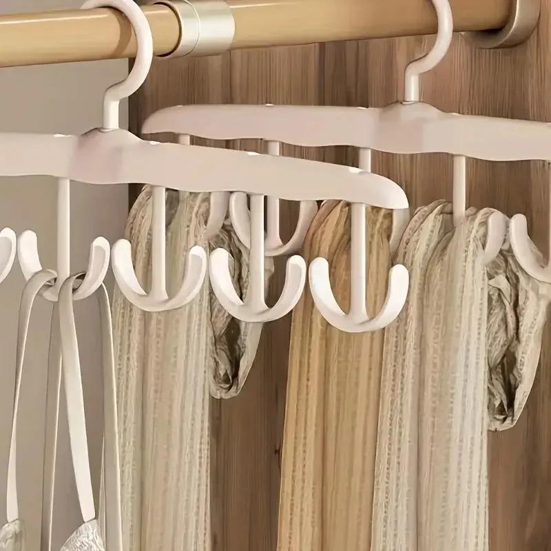 Home MultiFunctional Hanger for Strap Underwear And Clothes Home Wardrobe Storage Organizer Wave Hook for Hats And Clothes