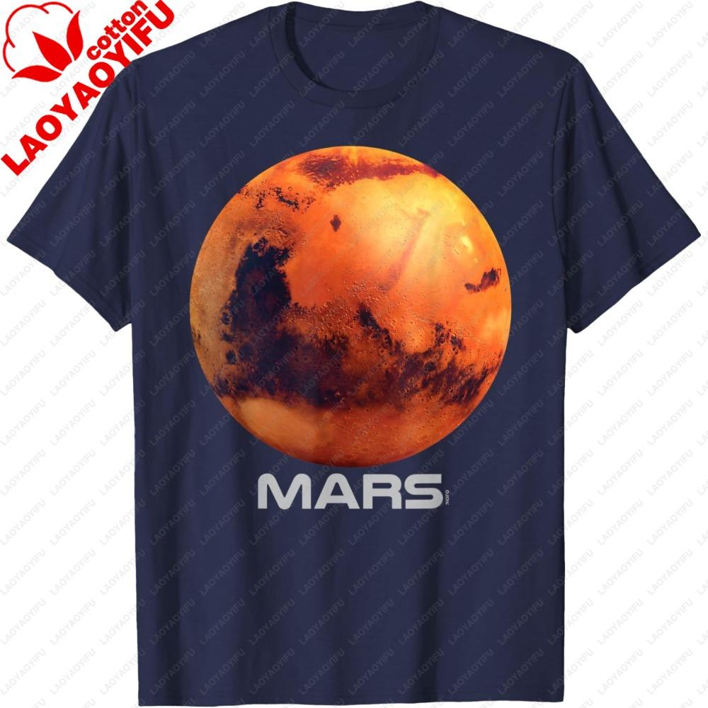 Mars Shirt Solar System Planet Tshirt Camisas Oversized Clothes Harajuku Graphic Tops