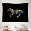 Colorful Zebra Tapestry Wall Hanging Psychedelic Animal Art Bohemian Home Decor Festival Room Divider Trippy Wall Art Hippie Gif