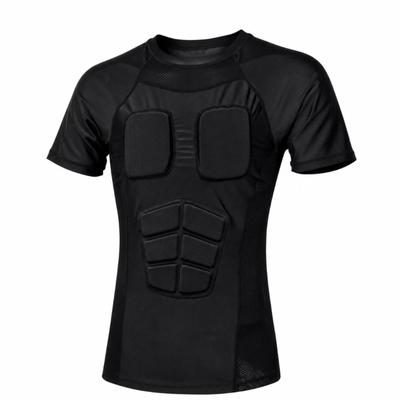 Gepolsterter Kompressionsshirt Elastisches Oberteil Leicht für Sportler