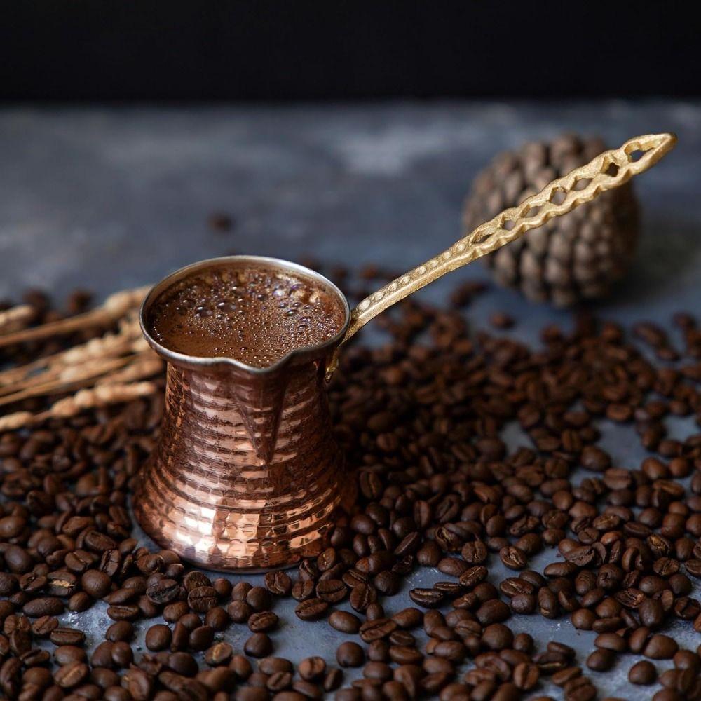 Durable Coffee Maker Antique Copper Looking Milk Warmer Container Turkish Copper Coffee Pot  Tea