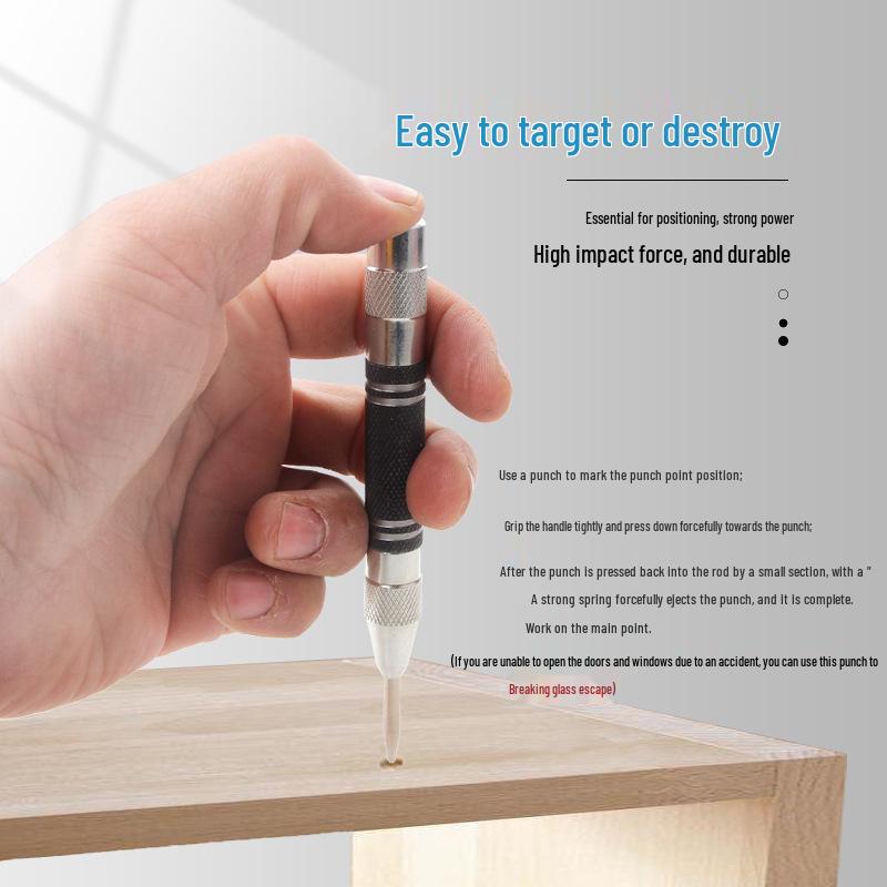 Telescopic Window Breaker & Automatic Spring Center Punch (130mm)