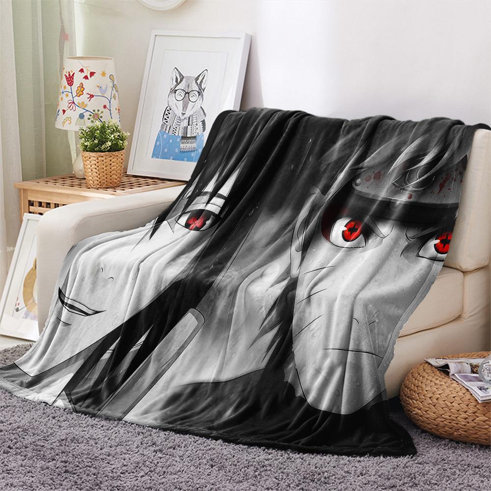 1PC Naruto Patterned Flannel Blanket Suitable For All Seasons For Home Decor Warmth And Comfort Gifts Holiday Present