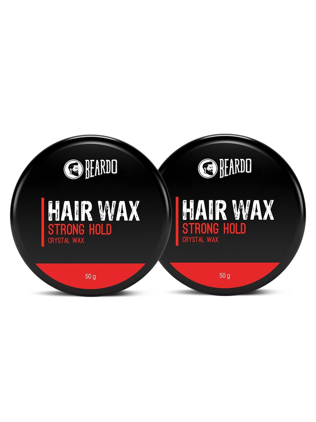 

Beardo Stronghold Hair Wax 50gm X Pack of 2 for Men Crystal Styling Wax Glossy Shine Strong Hold