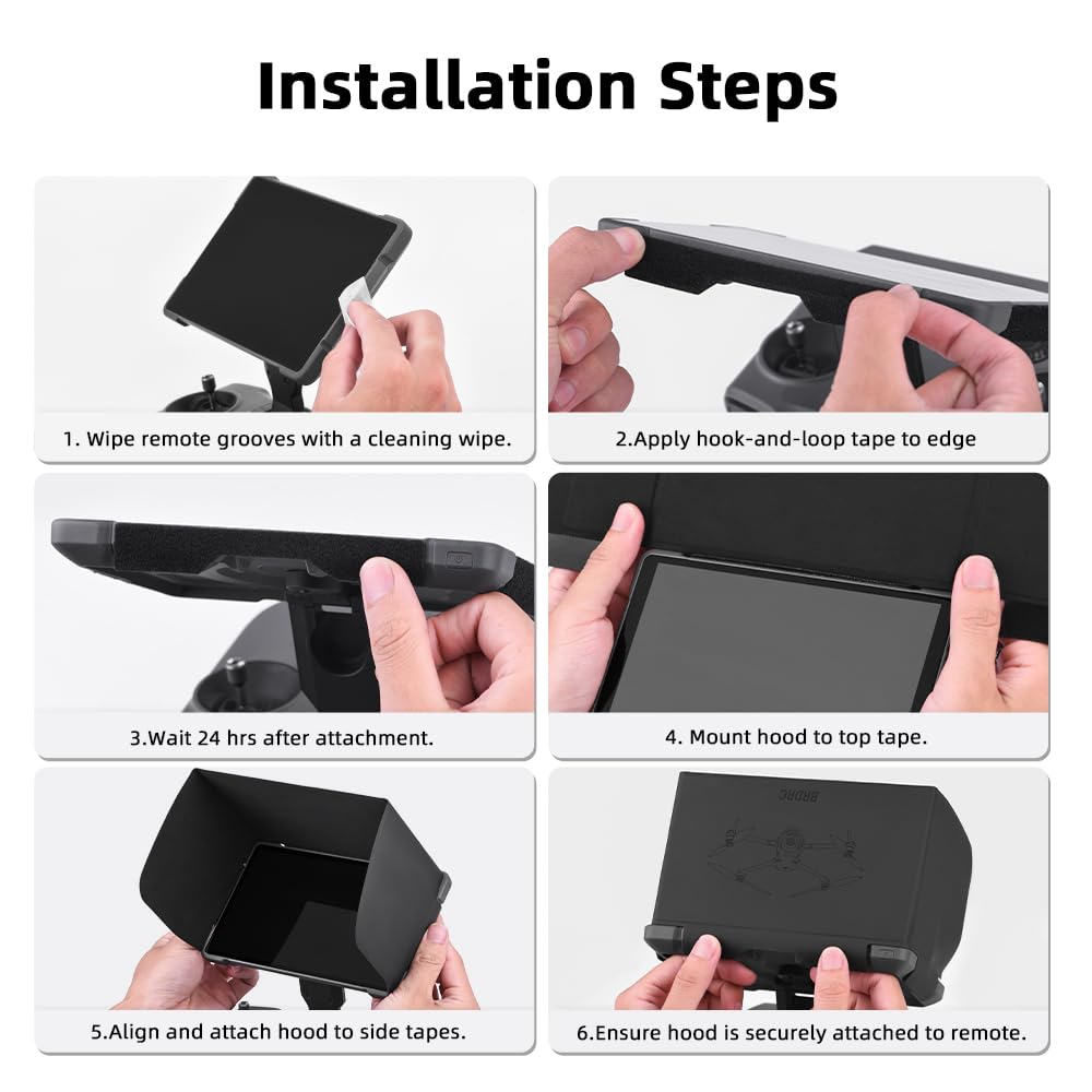 Taoricup Hood Sun Visor for DJI Mavic 4 Pro, Protective Case for DJI RC Pro 2, Light Shield, and Remote Control Accessories