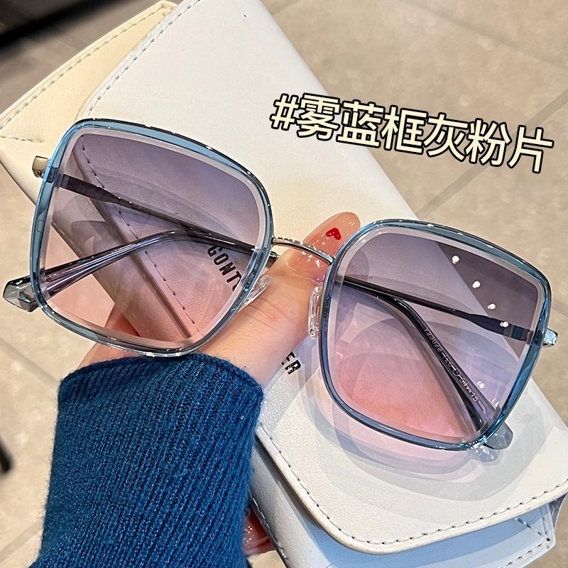 New Square Sunglasses Women Luxury Design Big Frame Gradient Cat Eye Sun Glasses for Women Driving Eyeglasses UV400 Eyewear