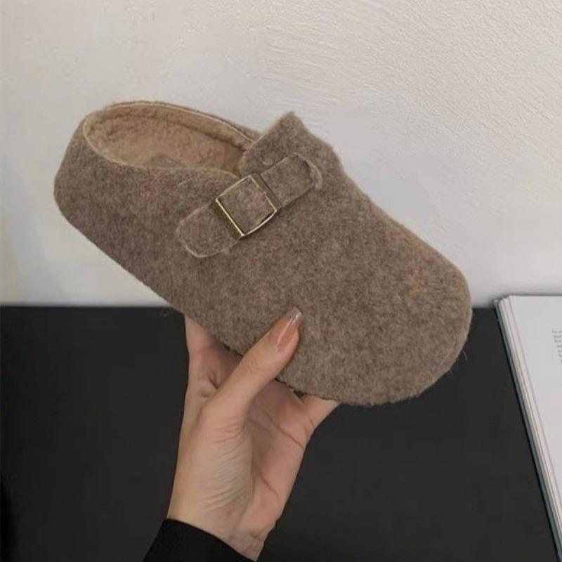 Fashion Women Flats Platform Slippers Fashion Mules Shoes Trend New Winter 2025 Slingback Shoes Casaul Flip Flops Woman Slides Zapatos