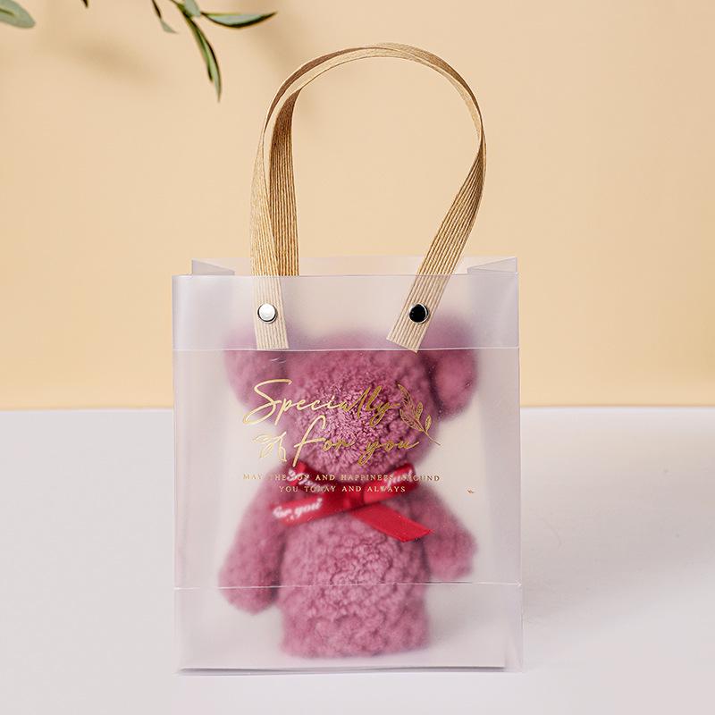 Coral Fleece Bear Towel Gift Box for Weddings and Promotions