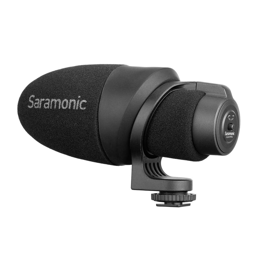 Saramonic CamMic Directional Video Microphone Designed for Smartphone Sony Canon EOS Nikon DSLR Camera Camcorder Travel Interview YouTube Recording