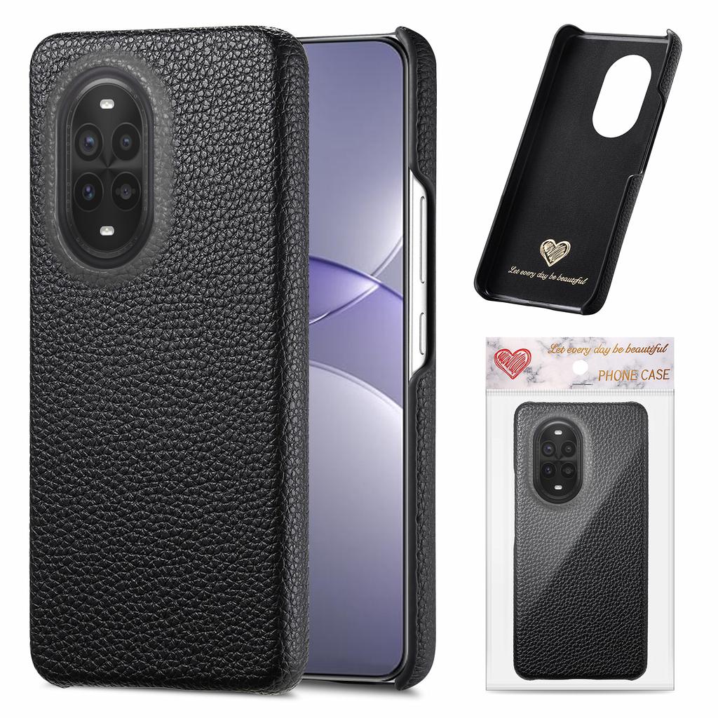 For Huawei nova 13 Pro 5G Case Litchi Texture Leather Coated PC Mobile Back Cover