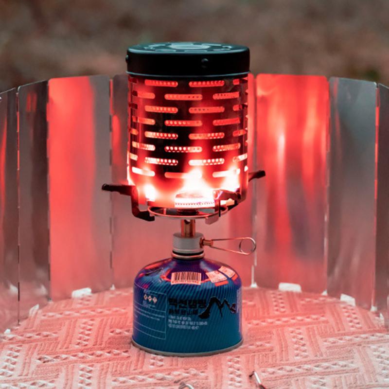 Outdoor Portable Heater Stoves Mini Stainless Steel Heating Cover Tent Heater Oven Burner Camping