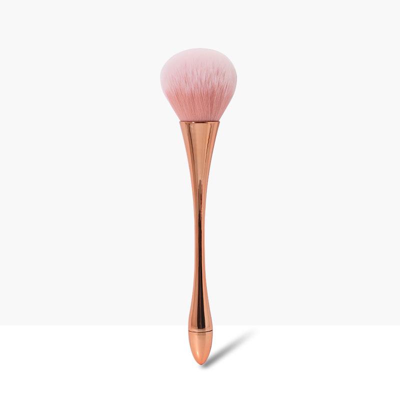 Extra Large Soft Bristle Powder Brush for Nail Dust & Blush with Small Waist Design