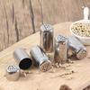Mini Stainless Steel Spice Shaker Practical Seasoning Container Portable Sprinkler Spices Organizers Kitchen Dispense Bottle