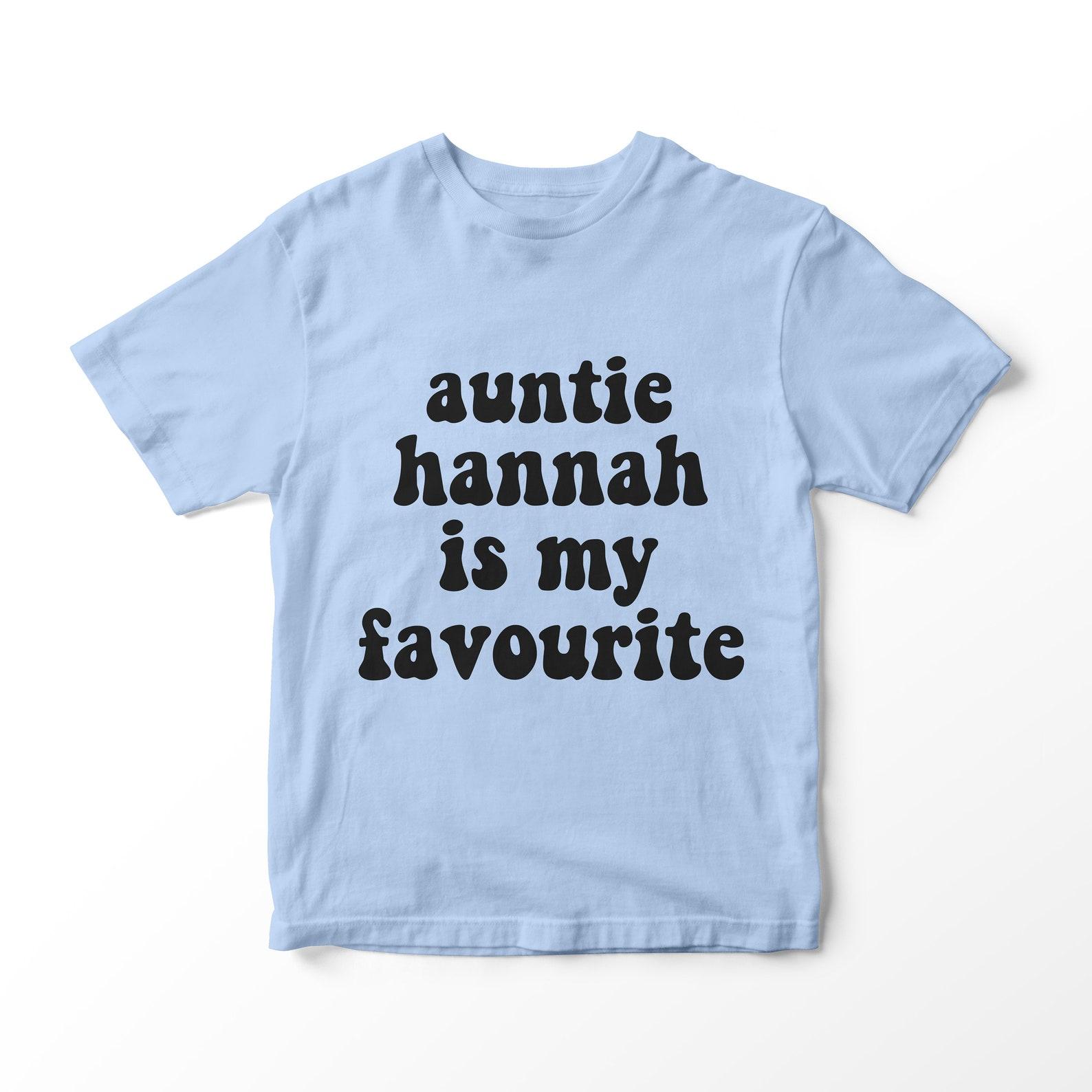 Favourite Auntie Kids T-shirt Niece Nephew Boys Girls Clothing Gifts Funny Birthday 140