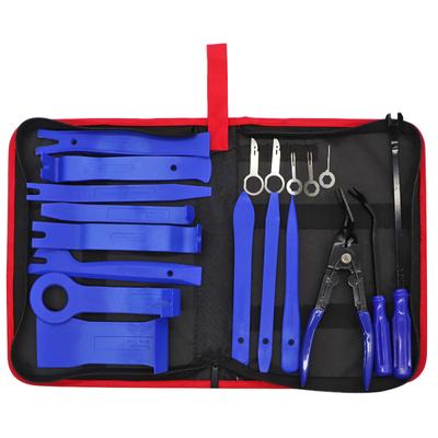 Herramienta para Quitar Molduras de Coche Panel Puerta Audio Kit de Desmontaje Alicates para Clips de Automóvil Juego de Extractor de Sujetadores Herramientas de Desmontaje Manuales