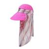 Wide Brim Sun Cap With Shawl Fisherman's Hat Portable Summer Bucket Hat  Women