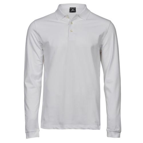 Tee Jays Mens Luxury Stretch Long-Sleeved Polo Shirt