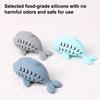 Fish-Shaped Cat Treat Dispenser Toy Cat Puzzle Slow Feeder Interactive Silicone Chew Toy for Indoor