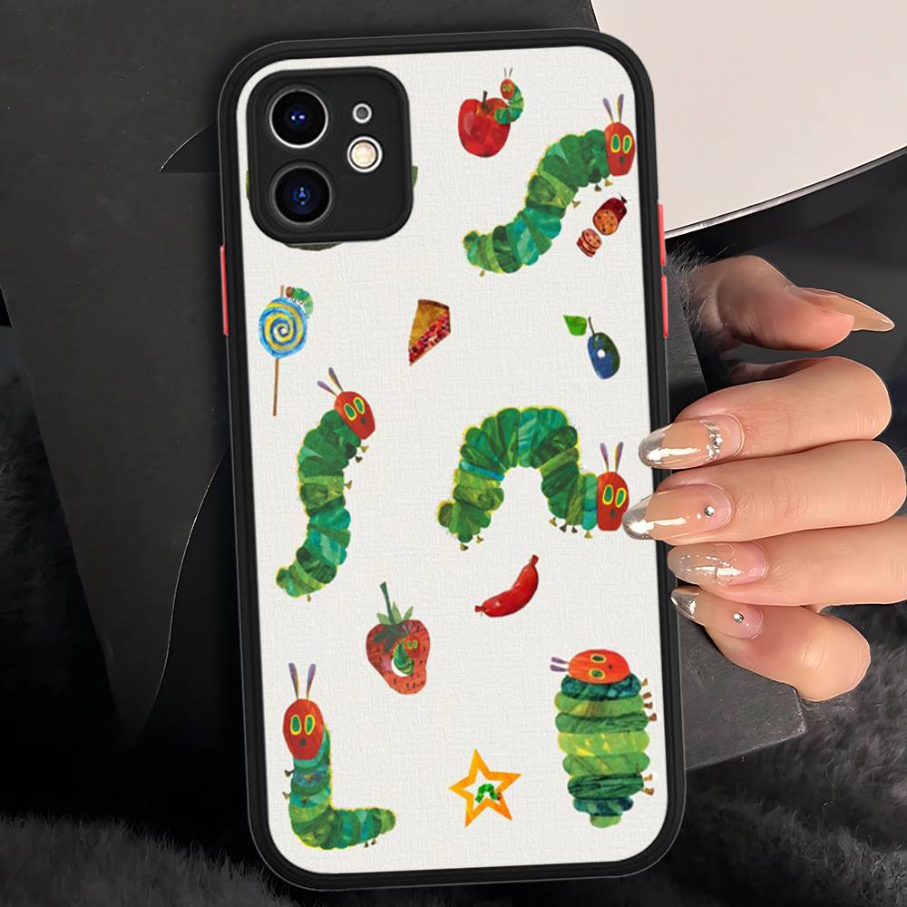 

The Very Hungry Caterpillar For IPhone 11 12 13 14 15 16 Pro Max Plus X XS MAX Shockproof Matte Back Cover iphone 15 plus