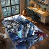 Gamer Room Gundam Rug Non Slip Washable Large Area Carpet Bedroom Floor Mat