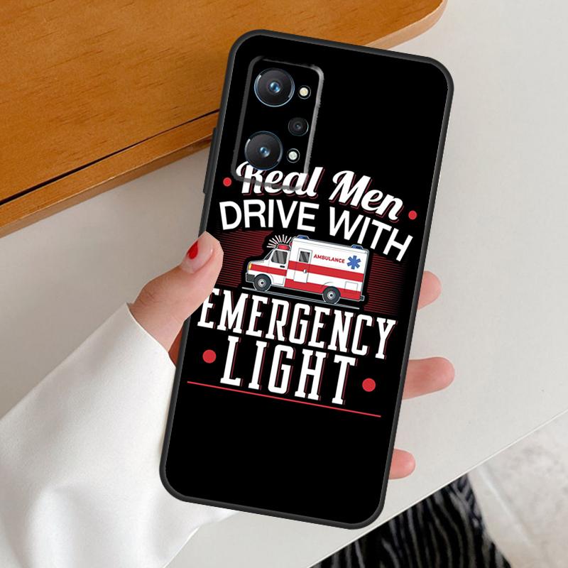 Ambulance Car For Realme 15 GT7 Pro GT6 10 11 12 13 14 Pro Plus C65 C67 C63 C61 C51 C53 C35 C75 C55 Case