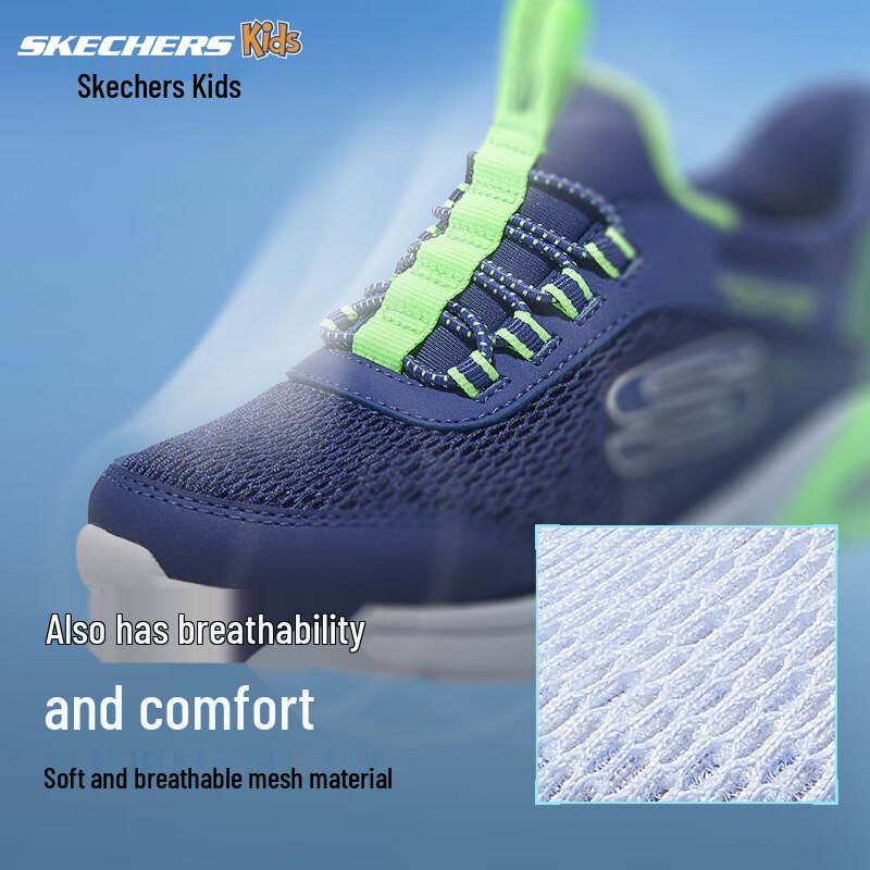 Skechers Kids Flash Slip-On Casual Running Shoes 27.5