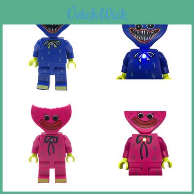 Poppy Playtime Παιχνίδι Φωτισμού Φιγούρα Παιχνίδι Για Φαν Με Huggy Wuggy Κύβους Παζλ