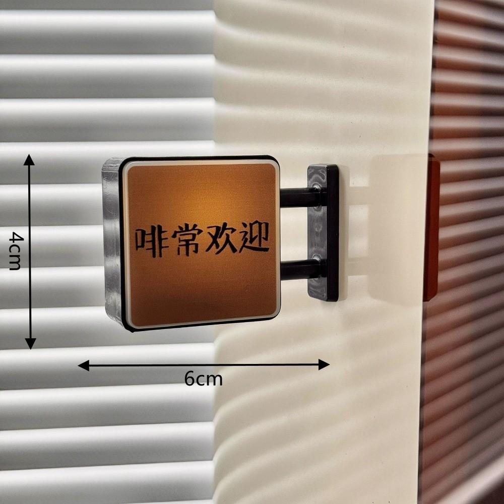 Coffee Corner Light Sign Fridge Magnet LED Atmosphere Light Refrigerator Decoration Glowing Magnetic
