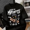 Russia Streetwear Unisex T Shirt Cute Lazy Cat Hip Hop Bear Rabbit Graffiti Multiple Cartoon Design Printed Cotton Graphic Tee