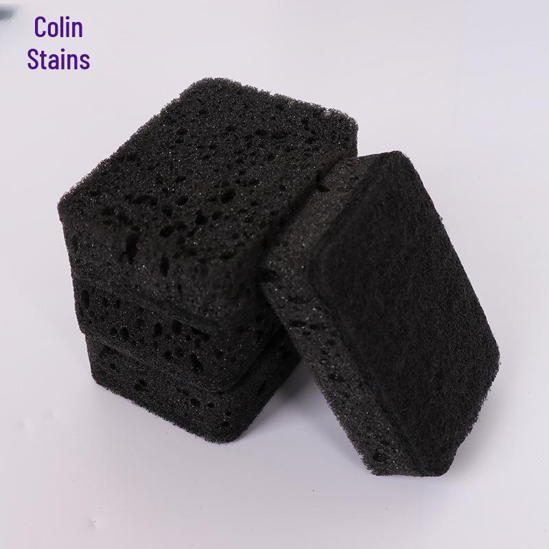 Éponge d'algues noires transfrontalière durable pour le nettoyage de la vaisselle et des casseroles - Éponge de cuisine antiadhésive