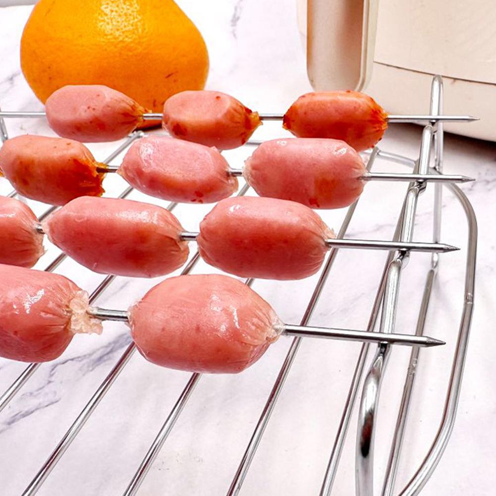 Air Fryer Stainless Steel Rack Tray&Steaming Racks Air Fryer Tools Baking Pan BBQ Gril Baking Cooker Accessories Cooking Tools
