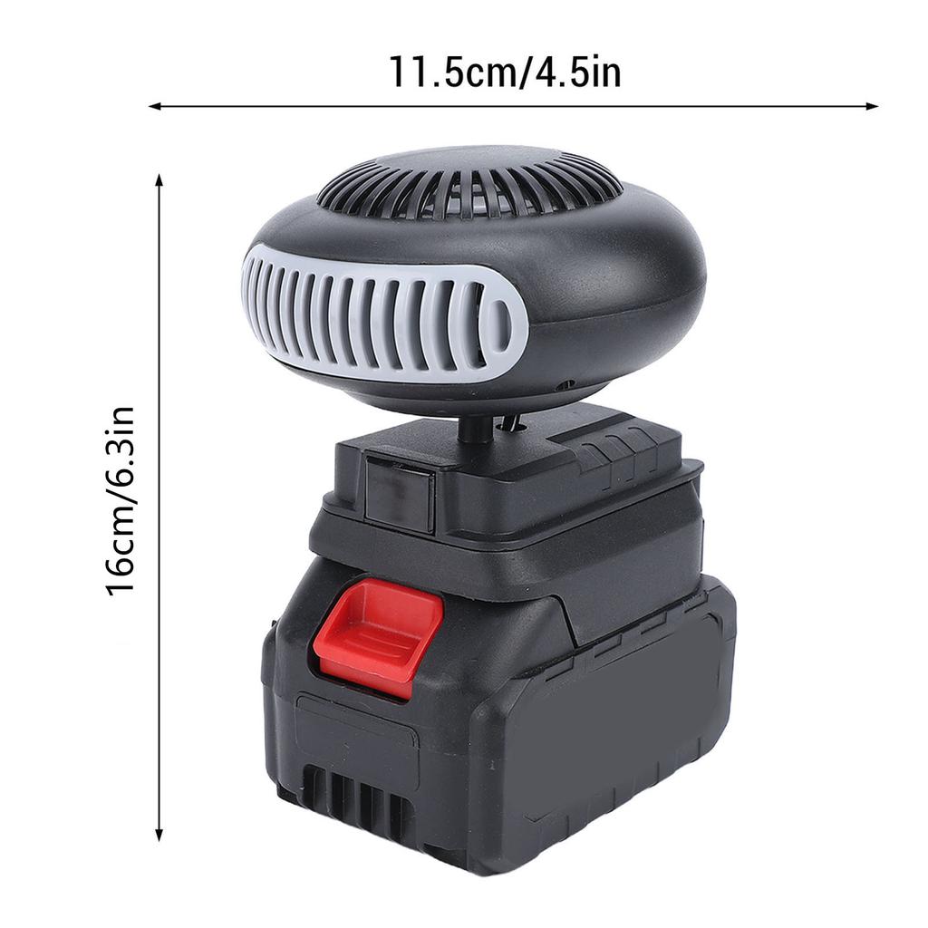 Battery Powered Space Heater 12000mAh Cordless Portable Heater Electric Tricycle Car Defroster for Outdoor Home