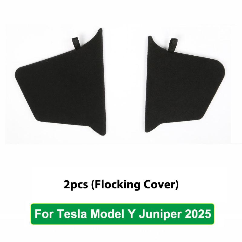 For Tesla Model Y Juniper 2025 2026 Launch Trunk Side Storage Box Boot Organizer Flocked TPE Mat Anti-dirty Travel Accessories