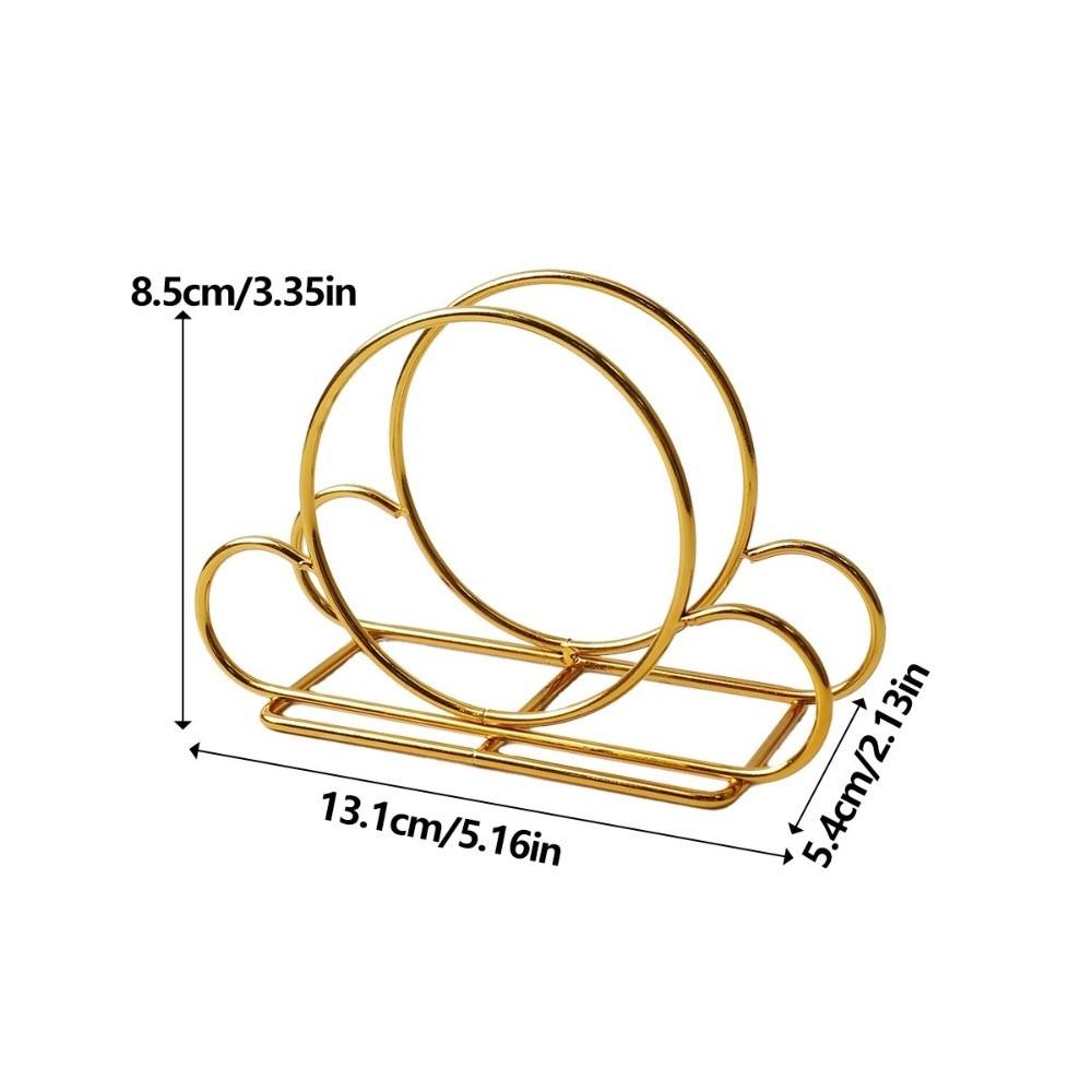 New Metal Napkin Holder Decorative Elegant Tabletop Tissue Rack Durable Napkin Organizer for Kitchen Dining Table