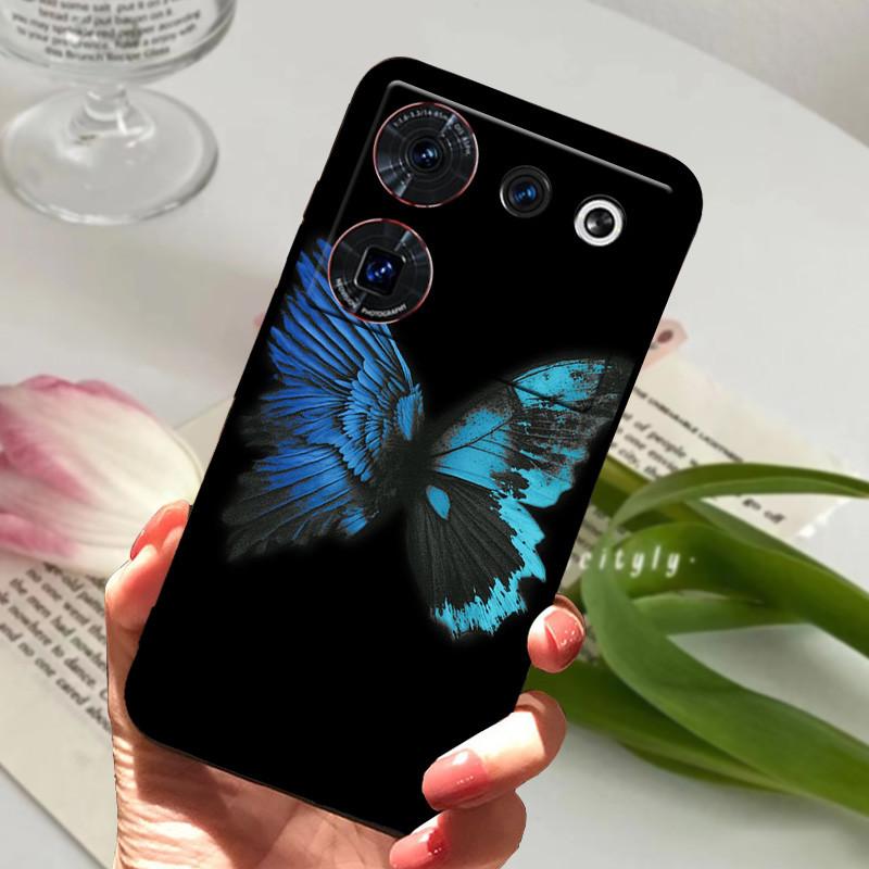 Case For ZTE Nubia Z50 Ultra Case Soft Print Silicone TPU Black Bumper Cover For ZTE Nubia Z60 Ultra Phone Back Coque z50Ultra