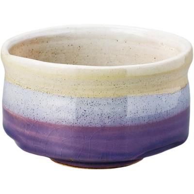 Matcha X Iris Tea Ceremony Mino Made In Japan Ale-net Bowl, 13 H8cm, (Purple), Utensils, Ware,